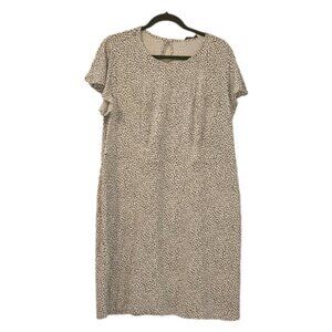 White and Black 41 Hawthorn Leopard Print Women's Sheath Dress